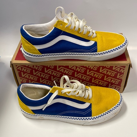 Vans Other - Vans Blue and Yellow Sneakers men’s 8 women’s 9.5 yellow is like a suede sweet!